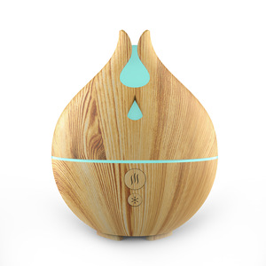 Difusor de Aroma Yx Petal Vase, 200 ml, Mini Humidificador USB de Escritorio con Acabado de Madera y Función de Temporizador para el Hogar - Product Image 1
