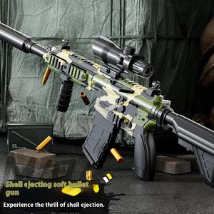 Simulación de <span class=keywords><strong>Rifle</strong></span> de asalto de acción de perno Manual M416 para pistola de juguete, <span class=keywords><strong>Rifle</strong></span> ametrallador de expulsión de bala suave para niños para jugar - Product Image 2