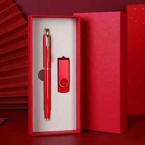 Novelties Promotional <b>Flash</b> <b>Drive</b> Set Executive Gift Set Ballpoint Pen Custom Logo Business Office Gift Stock - Product Image 1