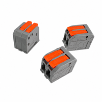 Connecteur rapide compact à levier pour fils conducteurs SZS-2604-2 2P Cuivre 250V pour éclairage LED, raccordement en ligne, connexion par poussée