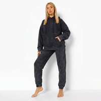 Survêtement d'hiver pour femmes enceintes, grande taille, à capuche, en polaire polyester/coton, léger, respirant, antibactérien, coupe classique
