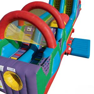 Parcours d'obstacles gonflable classique sur le thème du sport, double piste, équipement de jeu d'aventure pour enfants, qualité commerciale, PVC sec - Product Image 3
