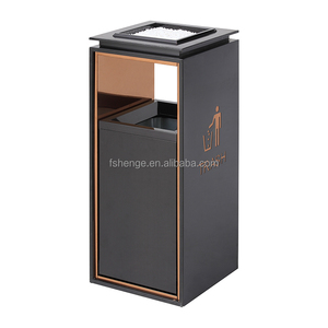 Outdoor Hotel Lobby Advertising Waste Bin Public <strong>Decorative</strong> Metal Trash <strong>Can</strong> <strong>for</strong> Street Use - Product Image 5