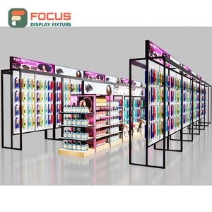 ตู้โชว์วิกผมขนาดใหญ่ ชั้นวางกระจกหลายชั้น พร้อมกุญแจล็อค สำหรับร้านขายวิกผม - Product Image 4