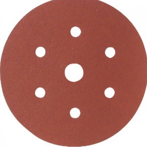 Disques de ponçage Starcke à crochets et boucles en papier, 6 trous + 1 taille, fabriqués en Allemagne - Product Image 1