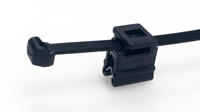 2 attaches de fixation de câble pour panneau de 1 à 3mm, extérieur dentelé, diamètre du faisceau 4-50mm, vente en gros