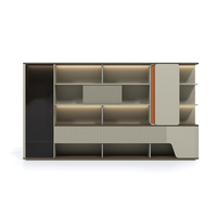 Venta caliente de fábrica Muebles de estilo para el hogar Diseño moderno Librería de madera con envíos rápidos
