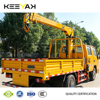 Camion de fret JMC 4x2 avec grue 115 CV, grue montée sur camion LHD/RHD, émissions optionnelles, camion-grue à vendre