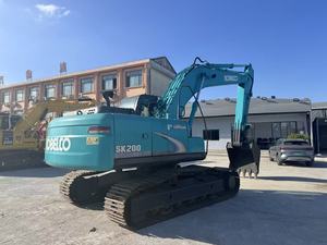 Excavadora de Orugas Kobelco SK200 Usada de Bajo Horómetro 2024, Motor Hino, Mínimo Desgaste, Durabilidad para Contratistas de Movimiento de Tierras - Product Image 4
