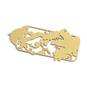 Marcapáginas de Alta Calidad con Diseño de Jaula de Pájaro y Patrón de Gallo y Loro, Color Dorado Resistente a la Corrosión - Product Image 5