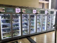 Distributeur automatique intelligent sans espèces pour aliments surgelés et glaces, pour supermarchés autoguidés, avec écran tactile 22 pouces, capacité 300-600, télécommande, en métal