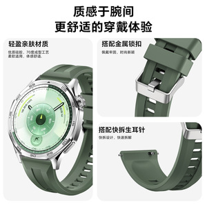 Boucle à dégagement rapide Aibangjia 22 mm pour bracelet de montre GT6 46 mm, bracelet de sport en silicone souple et étanche pour hommes et femmes - Product Image 4