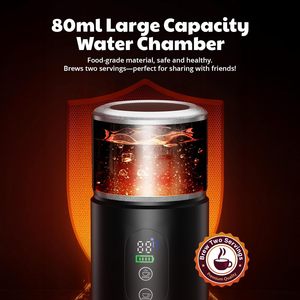 New Arrival Compact <b>Coffee</b> <b>Maker</b> <b>Portable</b> Design With Rechargeable Battery Perfect for Travel Camping and Outdoor Activities - Product Image 6
