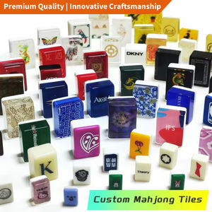 Jeu de Carreaux <span class=keywords><strong>Mahjong</strong></span> Américain Personnalisé Montagne Jaune Rouge Grand 144 Pièces 30mm Taille d'Échantillon de Moule Plastique Acrylique Oh My <span class=keywords><strong>Mahjong</strong></span> - Product Image 1