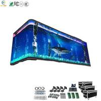 Pantalla LED P2.604 a Todo Color para Cabina de DJ, Festivales de Música, Centros Comerciales, Formas Personalizables, CMS Basado en la Nube