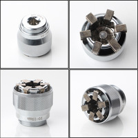 Clé magique multifonctionnelle réglable Powerlift, douille universelle pour vis, lame en acier inoxydable, plaqué chrome, 10-19 mm métrique