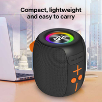 Altavoz Inalámbrico V5.4 de Alta Calidad con Iluminación RGB, Potencia de 8W, Duración de Batería de 5-10 Horas, Portátil para Uso en Interiores y Exteriores