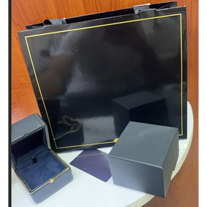 New Square <b>Paper</b> Travel Floral <b>Pattern</b> Washable Design for Necklace Ring Couple Rings Packaging Original Brand Large Pendant - Product Image 3