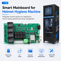 Carte de contrôle pour machine de nettoyage de casques intelligente avec écran tactile, compatible avec l'utilisation commerciale en libre-service