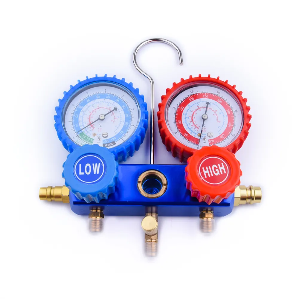 AC Manifold Gauge Set R134A R410A dan R22 Refrigerant Manifold Gauge