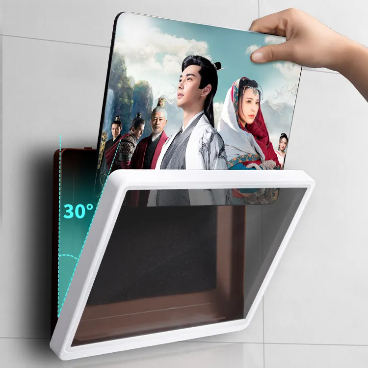 2021 חדש אמבטיה 360 תואר סיבוב מקלחת Tablet מחזיק להתיז הוכחת קיר הר אנטי ערפל מקלחת מחזיק עבור iPad