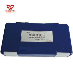 Compteur de finesse de grattoir en acier inoxydable à rainure unique BGD 241/4 0-150un grindomètre d'essai - Product Image 5