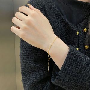 Dylam Simplicity Design 925 Sterling Silver Rhodium 18K Gold Plated Simple <b>Bracelet</b> for Women Daily Wear Dress up Accessories - Product Image 5