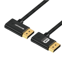 Câble DisplayPort 16K DP vers Down 2.1, câble tressé haute vitesse 16K 60Hz 8K 120Hz, compatible avec les téléviseurs et les moniteurs