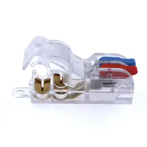 22 awg conectores de fio de plástico elétrico inline t