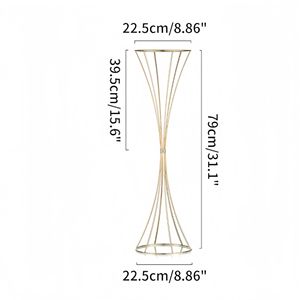 Soporte de flores chapado en hierro dorado hueco y delgado para decoración de escenarios de ceremonias de boda - ¡Gran oferta! - Product Image 6