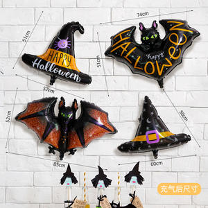 Palloncino di <span class=keywords><strong>Halloween</strong></span> in alluminio nuovo grande cartone animato zucca aliena festa di <span class=keywords><strong>Halloween</strong></span> palloncino fantasma disposizione palloncino - Product Image 1