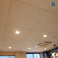 Panneau de plafond en fibrociment de 6 mm pour centres commerciaux et commerces de détail, panneau fixe sans amiante pour plafonds de projets