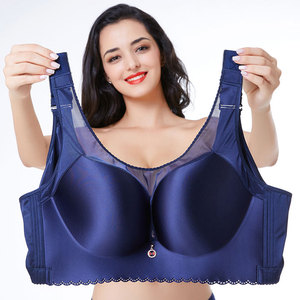Soutien-gorge sans couture grande taille sans armatures - Soutien-gorge minimisant à maintien élevé pour poitrine généreuse, bralette à couvrance totale avec bretelles extra larges - Product Image 1