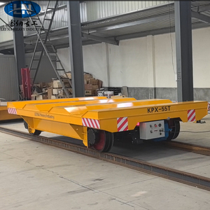Chariot de transfert sur rail motorisé électrique Lei Na, chariot à tambour de câble, capacité de charge de 1 à 100 tonnes, chariot à bobine d'acier, chariot à main pour entrepôt - Product Image 1