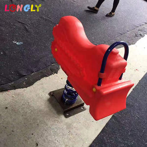 Cheval à <span class=keywords><strong>Bascule</strong></span> à Ressort Pas Cher pour Enfants, Balançoire Extérieure en Plastique pour Aire de Jeux - Product Image 6