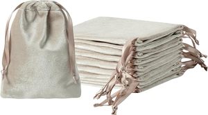 Drawstring <b>Bags</b> 3x4 Inches Glossy <b>Small</b> Velvet Cloth <b>Gift</b> <b>Bags</b> Jewelry Pouches for Storage Wedding Party Favor Christmas - Product Image 2