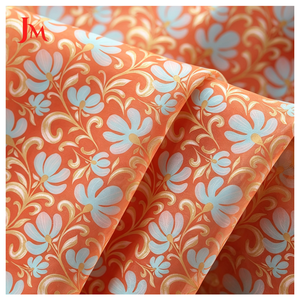 Tissu en mousseline de polyester respirant à motif floral imprimé 72 GSM, en rouleau, pour hijab féminin - Product Image 4