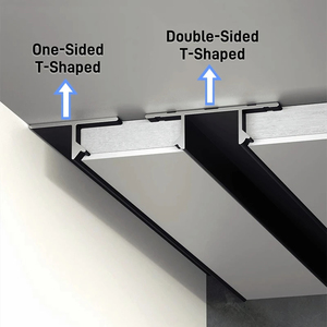 F/x/z-loại Trần Bóng dòng dẫn nhôm hồ sơ thạch cao cạnh cắ<span class=keywords><strong>t</strong></span> kênh <span class=keywords><strong>t</strong></span>ường góc cầu thang trang trí thanh dải đèn - Product Image 4