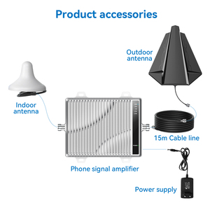 Mới nhất LCD GSM LTE UMTS 5band 800/900/1800/2100/2600MHz 2G 3G 4G AGC + MGC di động mới tín hiệu Repeater/Booster/khuếch đại - Product Image 5