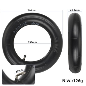 Ulip 10*2.75-6.5 Válvula Curva de 90 Grados, Cámara de Aire Reforzada de Butilo para Neumáticos de 10 Pulgadas - Product Image 2