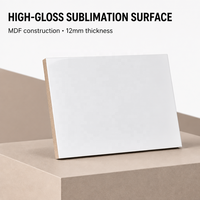 Blocs photo à sublimation vierges 4x6 pouces 12mm MDF pour table, personnalisables, certifiés CARB P2 REACH MDFSUB