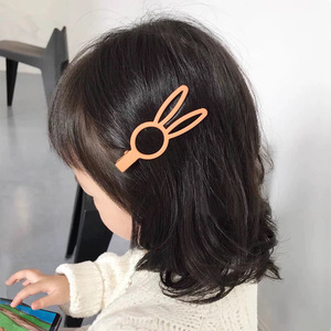 <b>Rabbit</b> Ear Hair Clip 6 Cm Glossy Metal Side Clip For Women Casual Headdress - Product Image 2