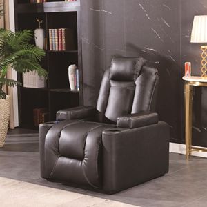 Sofá Reclinable Eléctrico de Masaje, Asiento Individual, Cuero Sintético, Sala de Estar, Control Inteligente, Modelo 932 - Product Image 1