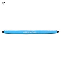 JTRDA 385cm 3.1-4m Canoë Gonflable en PVC Vente en Gros 1 Personne Kayak Récréatif Drop Stitch Capacité 200KG Lacs & Rivières