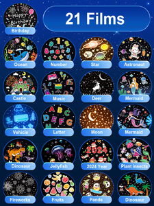 2026 mới 6-21films có thể sạc lại khủng long trứng dẫn đêm đèn BT Loa Sao chiếu đầy sao dẫn ánh sáng cho trang trí nội thất - Product Image 6