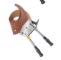 Coupe-câble à cliquet J130, cisaille manuelle robuste pour câbles blindés et en cuivre/aluminium, diamètre de coupe max. 130 mm