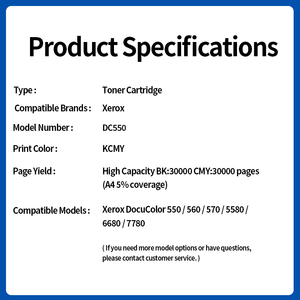 Cartouche de toner Xinyu C550 compatible pour les copieurs <span class=keywords><strong>Xerox</strong></span> Color 550 560 570 5580 6680 7780 - Product Image 4