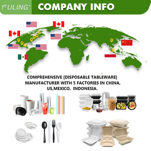 FULING To-Go Contenedor desechable de plástico PP para alimentos con tapa Microondas 28 oz Take Away Desechable Bento Box Contenedor de preparación de comidas - Product Image 5