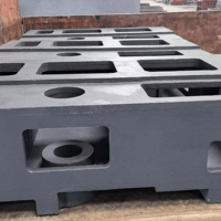 Base et lit de machine-outil CNC sur mesure en fonte |   Grands pièces moulées en fonte de fer gris robustes |   Service de fonderie de sable OEM pour les cadres de machines