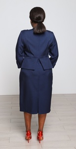 Vestidos de Oficina Formales y Elegantes para Mujer, Tallas Grandes, Silueta Recta, con Botones, Servicio ODM, Casuales y de Negocios - Product Image 3